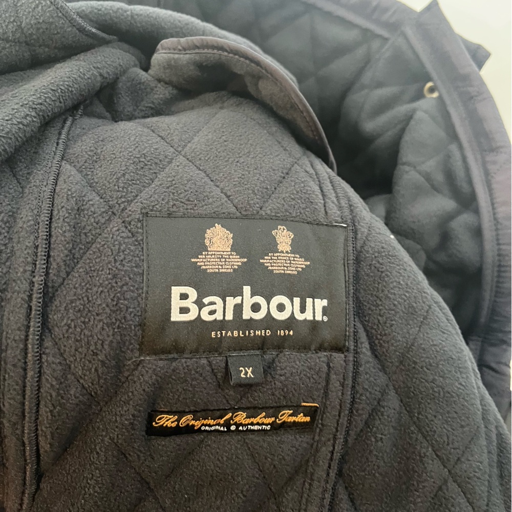 Barbour Black Beadnell Polarquilt Jacket 2X Plus Size NWT Women's Tartan Lined - Picture 13 of 13